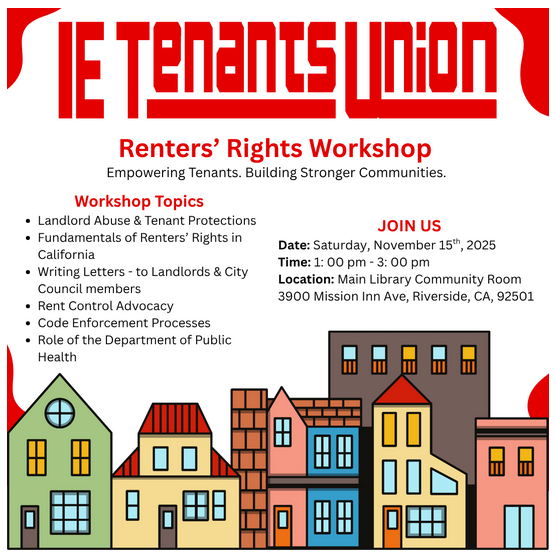 Nov 15th Renters Workshop